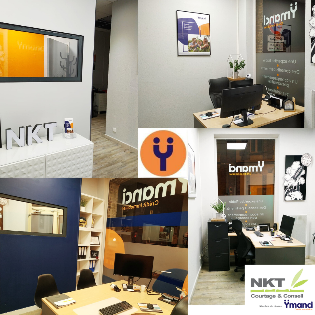 Nouveaux bureaux NKT Courtage Ymanci Amiens